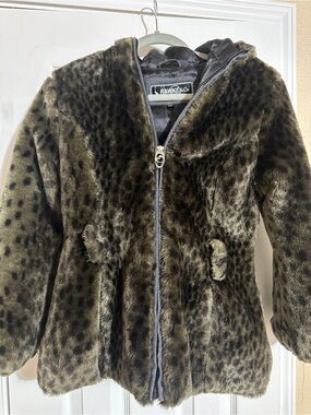 Hawke& Co faux fur hooded jacket